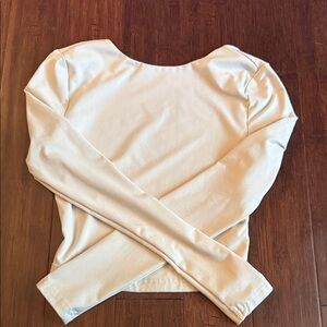 SHEIN Cream Long Sleeve Top